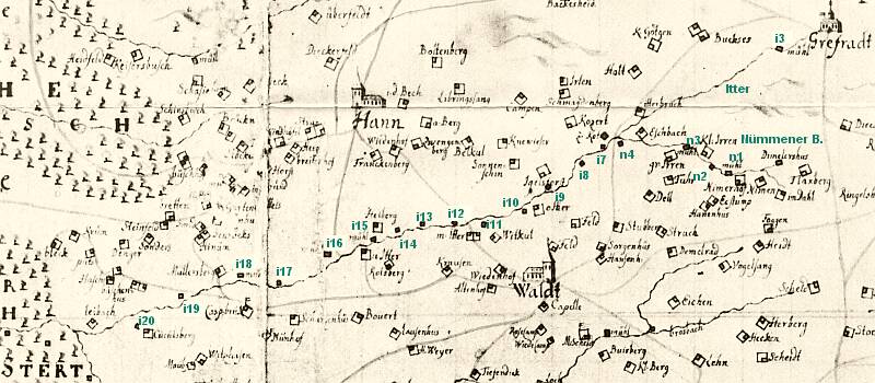 Karte Ploennies 1715