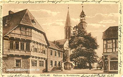 Goslar Rathaus und Marktkirche