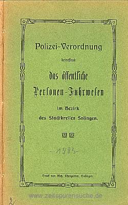 Polizeiverordnung 1912
